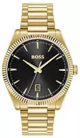 BOSS Quarzuhr "CHESWICK" Armbanduhr, Herrenuhr, Edelstahlarmband, analog, Tag