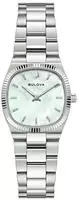 Bulova Quarzuhr "Super Seville" Armbanduhr, Damenuhr, Edelstahlarmband, analog