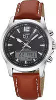 ETT Funkchronograph "Professional World Timer" Armbanduhr, Solar, Herrenuhr,