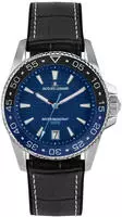 Jacques Lemans 1-2205B Herrenuhr Quarz Liverpool Diver Schwarz/Blau