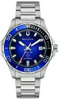 Bulova 98B466 Herrenuhr Automatik Marine Star Stahl/Gr&uuml;n
