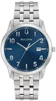 Bulova 96B475 Herrenuhr Classic Quarz Stahl/Blau