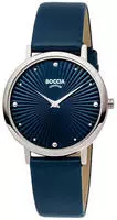 Boccia 3365-02 Damenuhr Titan mit Lederband Dunkelblau
