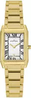 Jacques Lemans 1-2189.1O Damen-Quarzuhr Torino Rechteckig Goldfarben