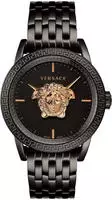 Versace Herren Uhr Armbanduhr Edelstahl Palazzo Empire VERD00518 - Schwarz