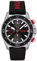 HUGO Multifunktionsuhr "DIVE" Quarzuhr, Armbanduhr, Herrenuhr, Silikonarmband,...