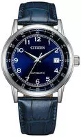 Citizen Automatikuhr "Automatik Classic" Armbanduhr, Herrenuhr, Lederarmband, analog,