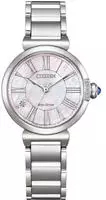Citizen Solaruhr "Citizen L" Armbanduhr, Damenuhr, Edelstahlarmband, analog