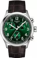 Tissot T1164171609200 Herren-Chronograph L 42 mm Leder Braun/Gr&uuml;n