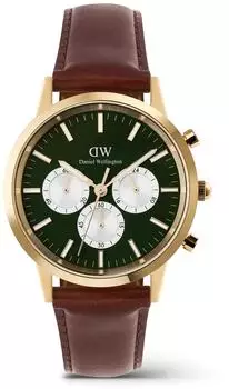 Daniel Wellington Iconic Chronograph St Mawes emerald panda gold (DW00100876)
