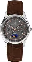 Jacques Lemans 1-2213E Herren-Uhr Derby mit Mondphase Braun/Anthrazit