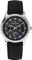 Jacques Lemans Quarzuhr "Derby" Armbanduhr, Herrenuhr, analog, Wochentag, Mondphase