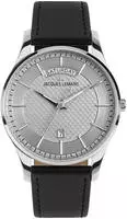 Jacques Lemans 1-2193B Herrenarmbanduhr London Schwarz/Hellgrau
