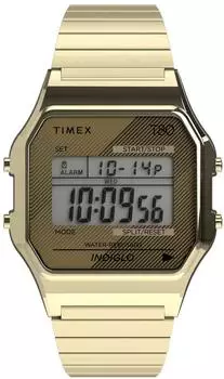 Timex T80 Uhr 34mm Edelstahl-Zugarmband (TW2R79000LU)