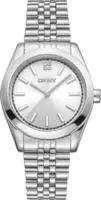 DKNY Quarzuhr "Nolita Midi" Armbanduhr, Damenuhr, Edelstahlarmband, analog