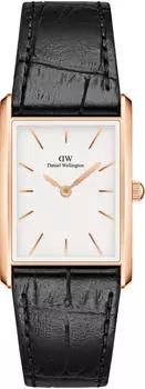 Daniel Wellington Bound 24 x 35 mm Black Crocodile Rose Gold