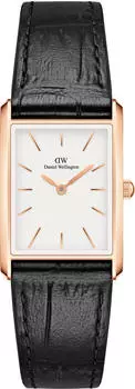 Daniel Wellington Bound 22 x 32 mm Black Crocodile Rose Gold