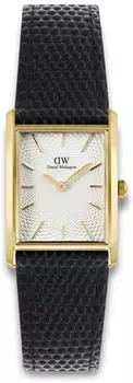 Daniel Wellington Bound 24 x 35 mm Black Lizard Guilloch&eacute; Gold