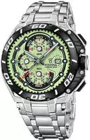 Festina F20754/3 Herrenuhr Chronograph Chrono Bike Stahl/Hellgr&uuml;n