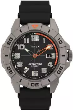 Timex Expedition North Ridge Analoguhr, Silikon, schwarz, Herren (TW2V40600)