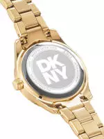 DKNY Quarzuhr "Chambers Glitz" Armbanduhr, Damenuhr, Edelstahlarmband, analog