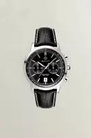 Gant Quarzuhr "Bergamo" Armbanduhr, Herrenuhr, Lederarmband, analog, Tag, Dualzeit
