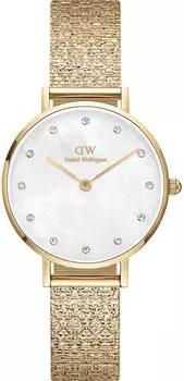 Daniel Wellington Petite Lumine Pressed Piano White MoP gold