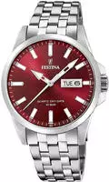 Festina F20357/G Herrenuhr Quarz Stahl/Rot