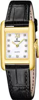 Festina Quarzuhr "On the Square" Armbanduhr, Damenuhr, Lederarmband, analog