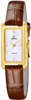 Festina F20770/2 Damen-Quarzarmbanduhr Rechteckig Braun/Goldfarben