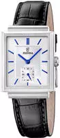 Festina Quarzuhr "On the Square" Armbanduhr, Damenuhr, Herrenuhr, Lederarmband,