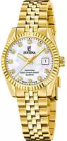 Festina Quarzuhr "Classic Steel" Armbanduhr, Damenuhr, Swiss Made, Edelstahlarmband,