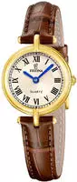 Festina Quarzuhr F20788/2, f&uuml;r Damen-Uhr Quarz mit Lederband Braun/Goldfarben