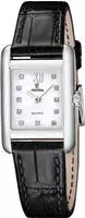 Festina Quarzuhr "On the Square" Armbanduhr, Damenuhr, Lederarmband, analog
