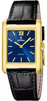 Festina Quarzuhr "On the Square" Armbanduhr, Damenuhr, Herrenuhr, Lederarmband,
