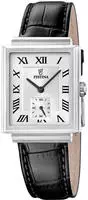 Festina Quarzuhr "On the Square" Armbanduhr, Damenuhr, Herrenuhr, Lederarmband,