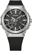 Smartwatch CASIO G-SHOCK "GST-B1000D", schwarz (schwarz, schwarz, silberfarben,