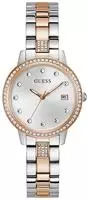 Guess Damenuhr Heartless Bicolor Quarz 34 mm Geh&auml;use, 15 mm Armband, wei&szlig;es