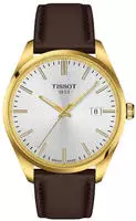 Tissot T1504103639100 Herrenarmbanduhr PR 100 40 mm Braun/Goldfarben
