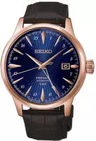 Seiko HCB005J1 Presage Herrenuhr Automatik GMT Cocktail Time Braun/Blau