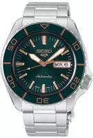 Seiko HDB005K1 5 Sports Herrenuhr Automatik Dunkelgr&uuml;n
