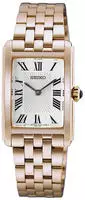 Seiko HGG002P1, Seiko Quartz HGG002P1 Damenarmbanduhr Wei&szlig; female, Geh&auml;use aus