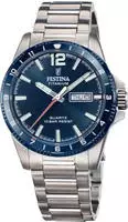 Festina Quarzuhr "Calendario Titanium" Armbanduhr, Herrenuhr, analog, Tag, Wochentag