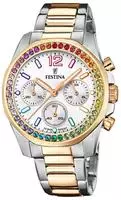 Festina F20608/2, Festina Boyfriend F20608/2 Damenchronograph Wei&szlig; female, Geh&auml;use
