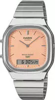Casio AQ-240E-4AEF Edgy Collection Armbanduhr Ana-Digi Pfirsich
