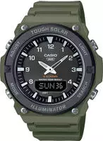 Casio AQ-S820W-3BVEF Herren-Solaruhr AnaDigi Olivgr&uuml;n/Schwarz