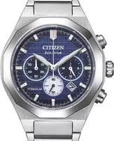 Citizen Chronograph Armbanduhr, Solar, Titan, Herrenuhr, analog, Tag, Stoppfunktion
