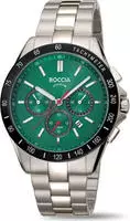 Boccia 3733-02 Herrenuhr Chronograph Titan/Gr&uuml;n