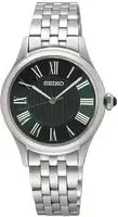 Seiko SUR611P1, Seiko Quartz SUR611P1 Damenarmbanduhr Schwarz female, Geh&auml;use aus