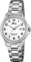 Lotus 18655/1, Lotus Stahlband klassisch 18655/1 Damenarmbanduhr Wei&szlig; female,